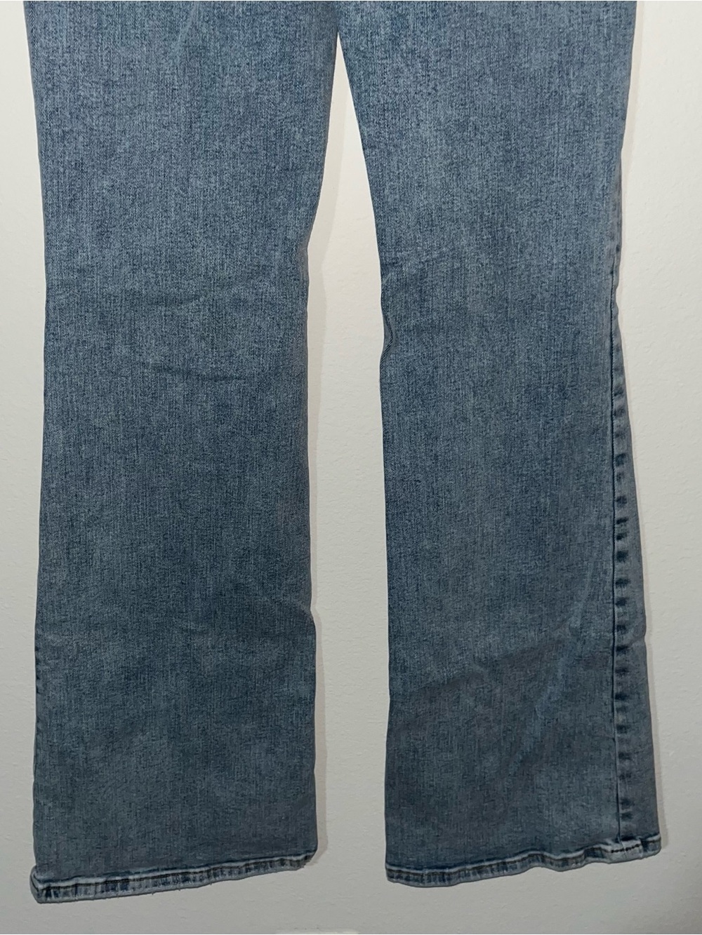 Good American Women's Light Blue Flared Jeans - Picture 7 of 8